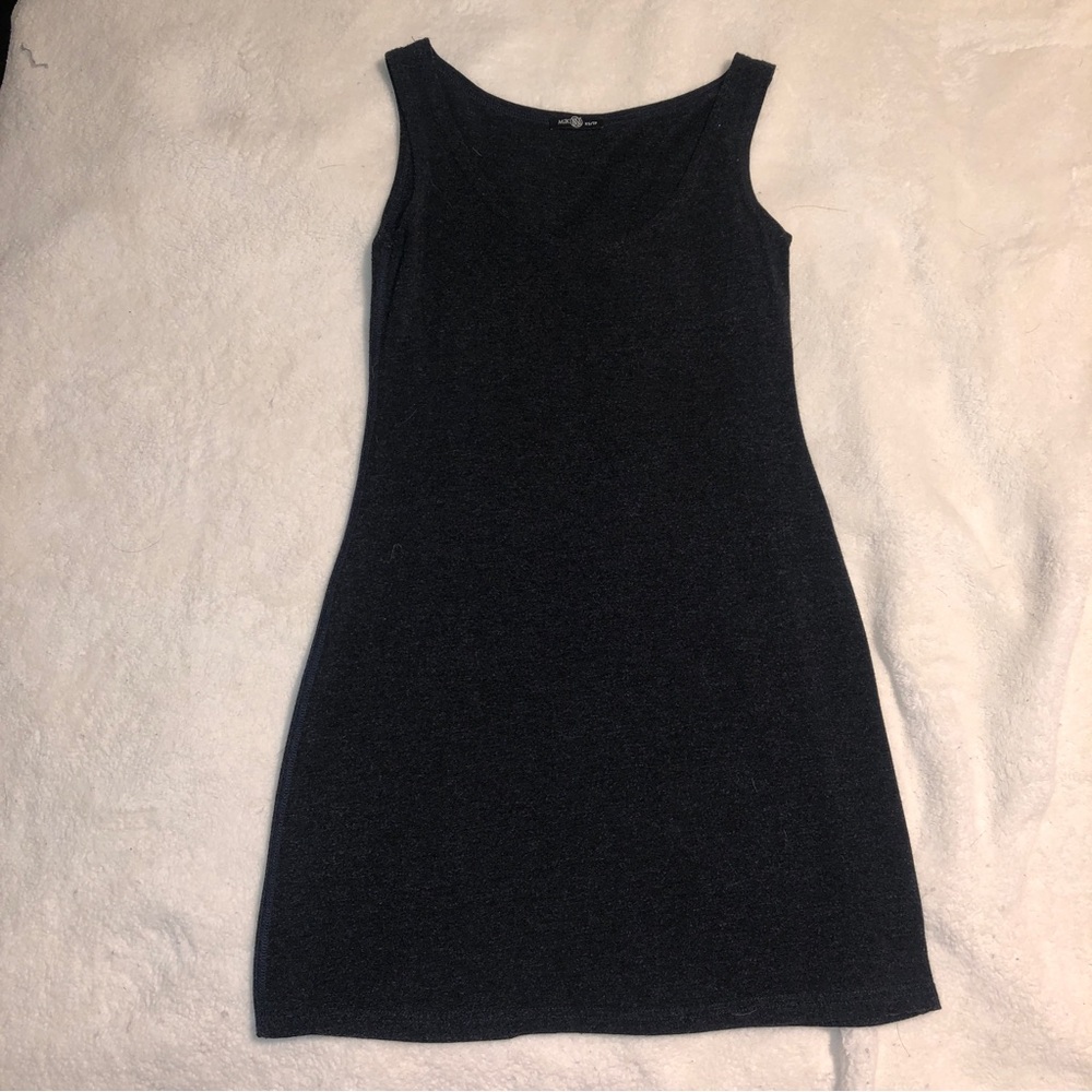 Dark Grey Tank Dress made from Bamboo | extra small